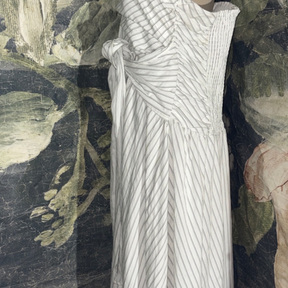 Anthropologie Strapless Hanky Hem Midi Dress - Picture 4 of 5